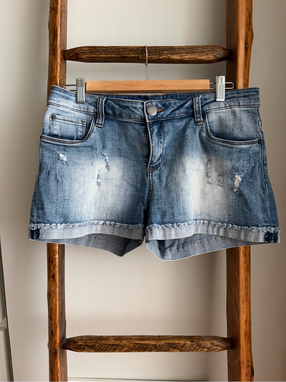 STS Blue Distressed Denim Shorts, Size 29